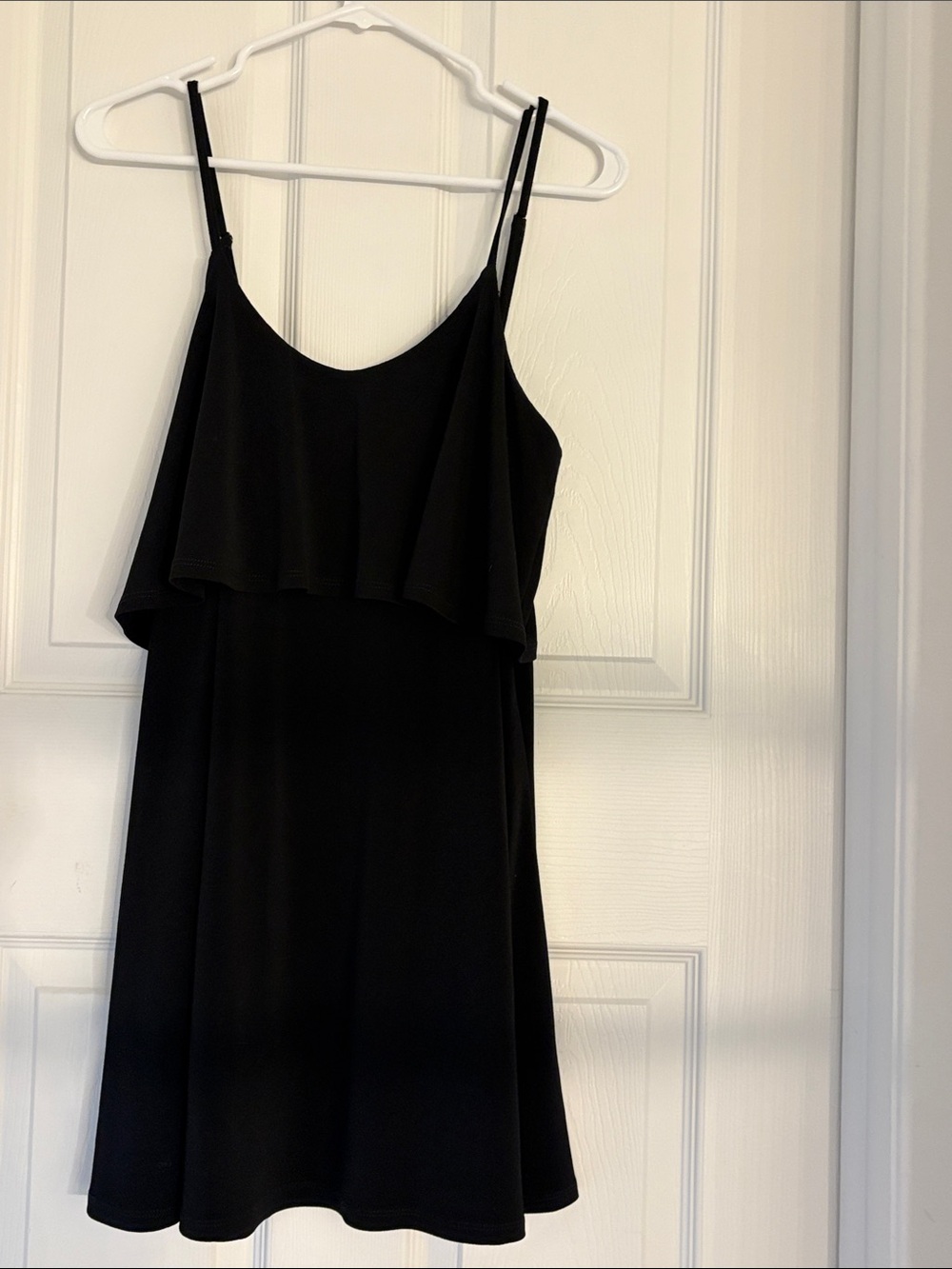 Express Classic Black Spaghetti-Strap Mini Dress